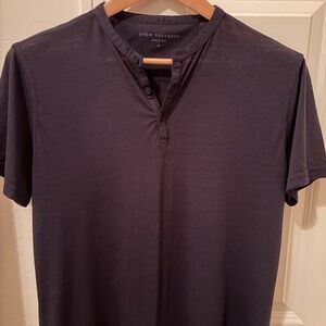 John Varvatos Burnout Short Sleeve Henley